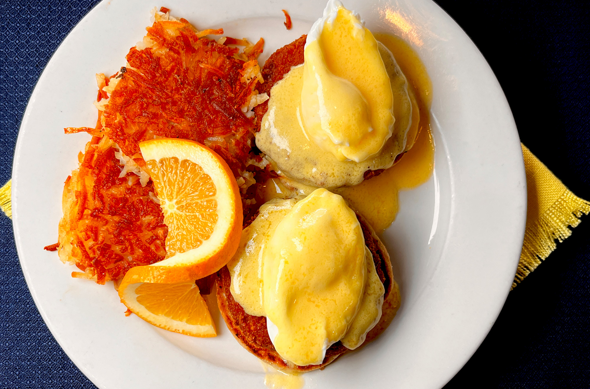 Crabcake & Eggs at Capitola Diner