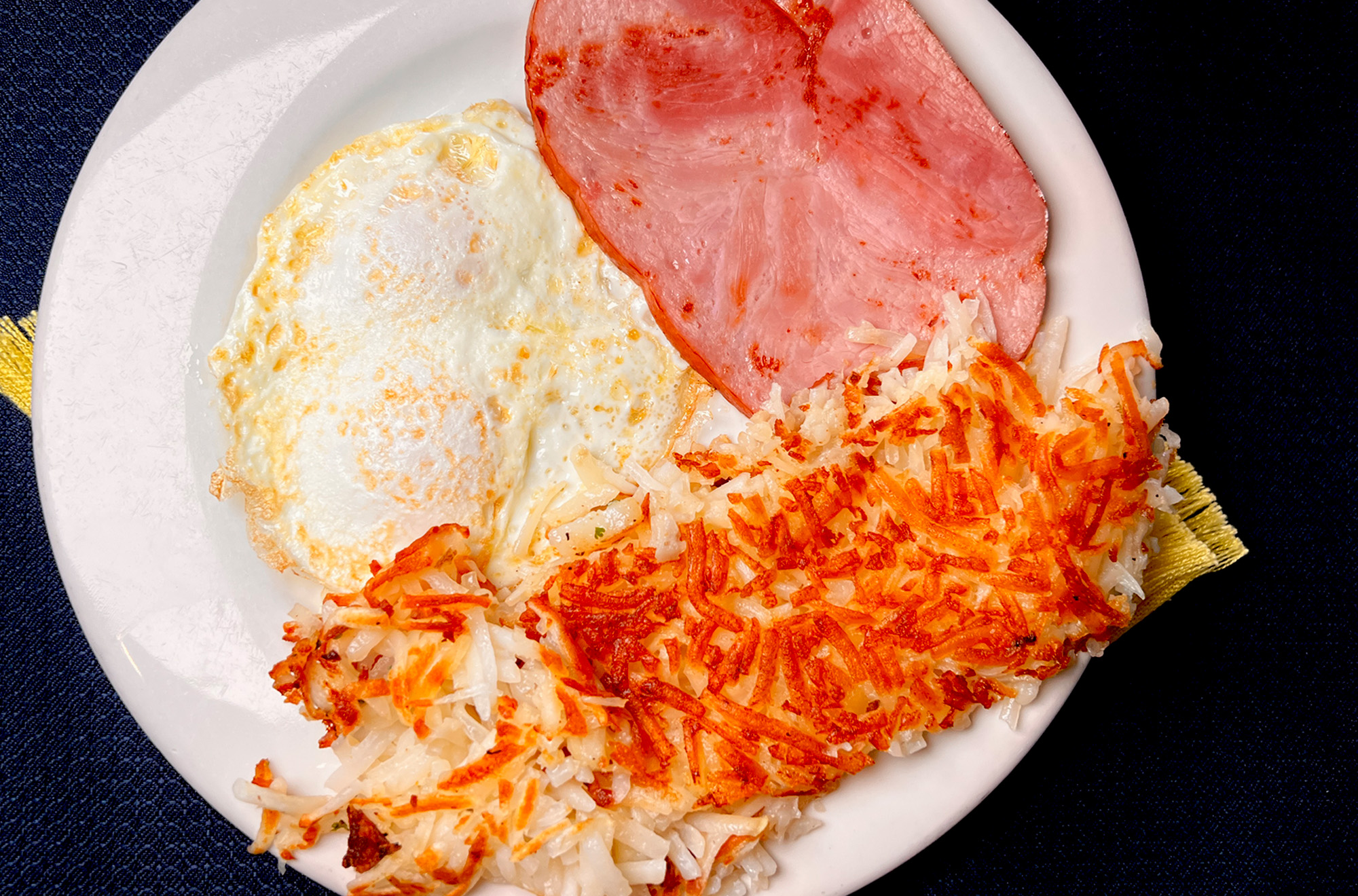 Ham & Overeasy Eggs at Capitola Diner