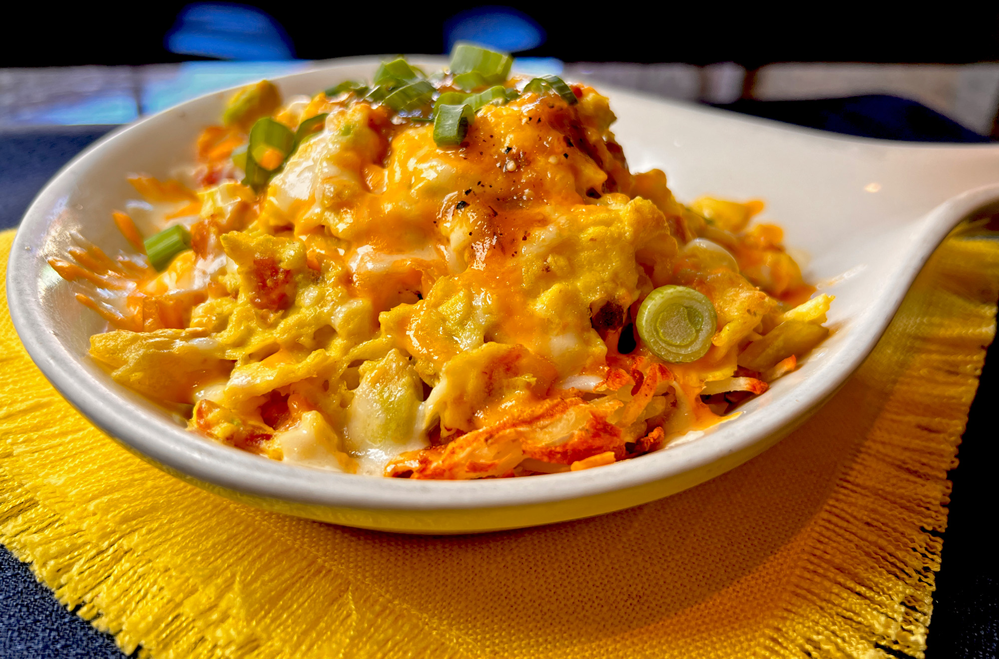 Cheesy Hashbrown Scramble at Capitola Diner